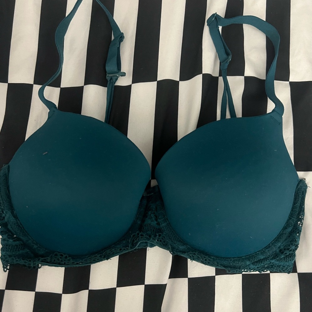 EUC Auden Turquoise Push Up Bra